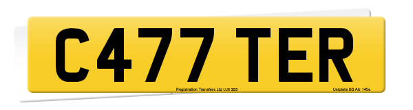 Registration number C477 TER